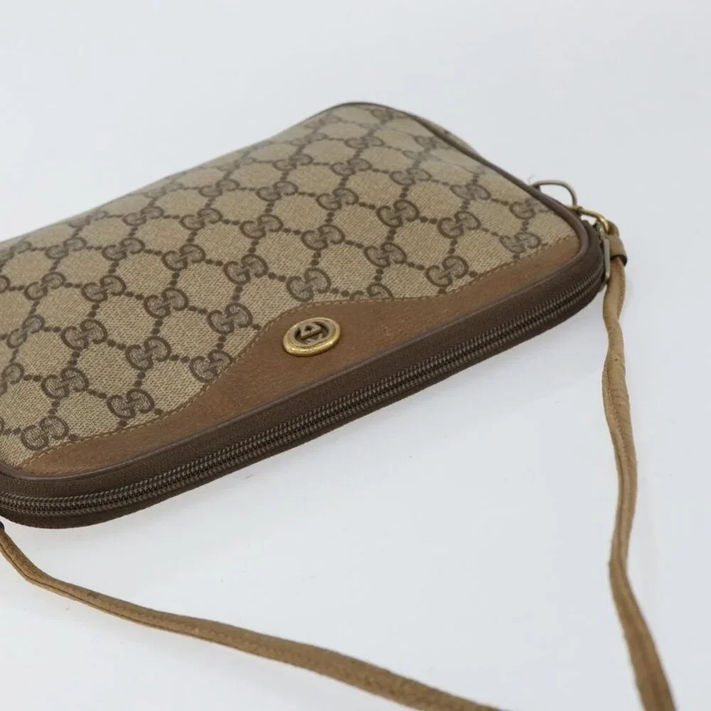 Authentic GUCCI GG Supreme Shoulder Bag PVC Beige Gold 97 02 068 - Picture 13 of 16